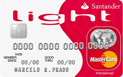 Tarjeta de crédito Santander Light