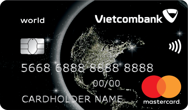 Thẻ tín dụng quốc tế Vietcombank Mastercard World.