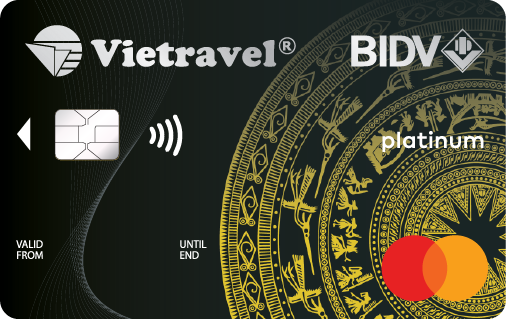 Sử dụng thẻ tín dụng BIDV Vietravel MasterCard Platinum để đáp ứng nhu cầu của bạn.