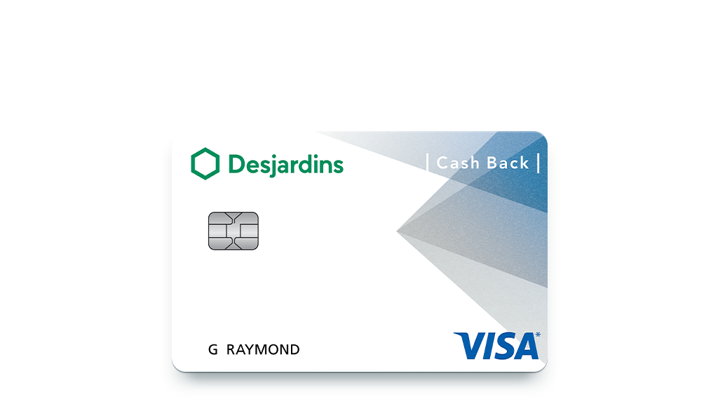 Une offre de crédit attrayante avec la carte Cash Back Visa de Desjardins