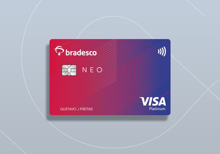 Cartão sem anuidade com vantagens exclusivas: Bradesco Neo Visa Platinum